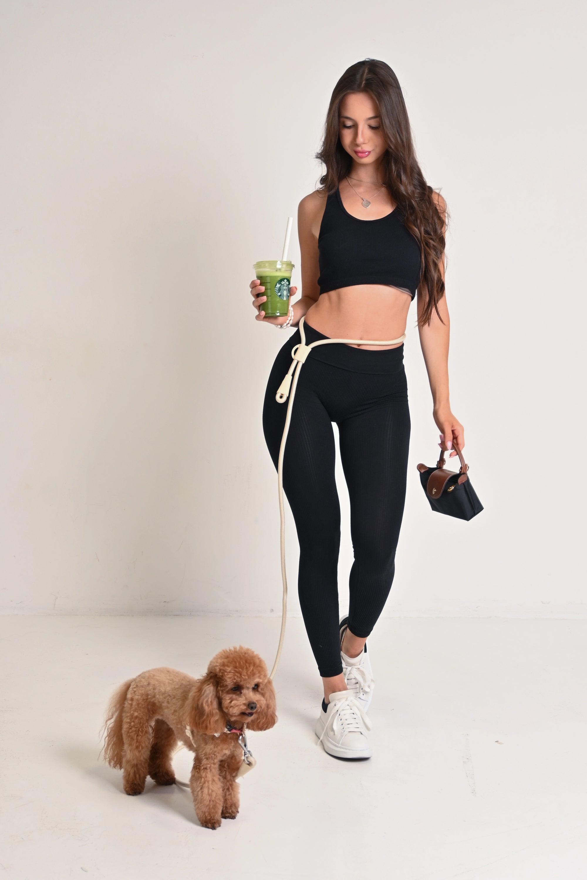 Hands free dog leash - Beige